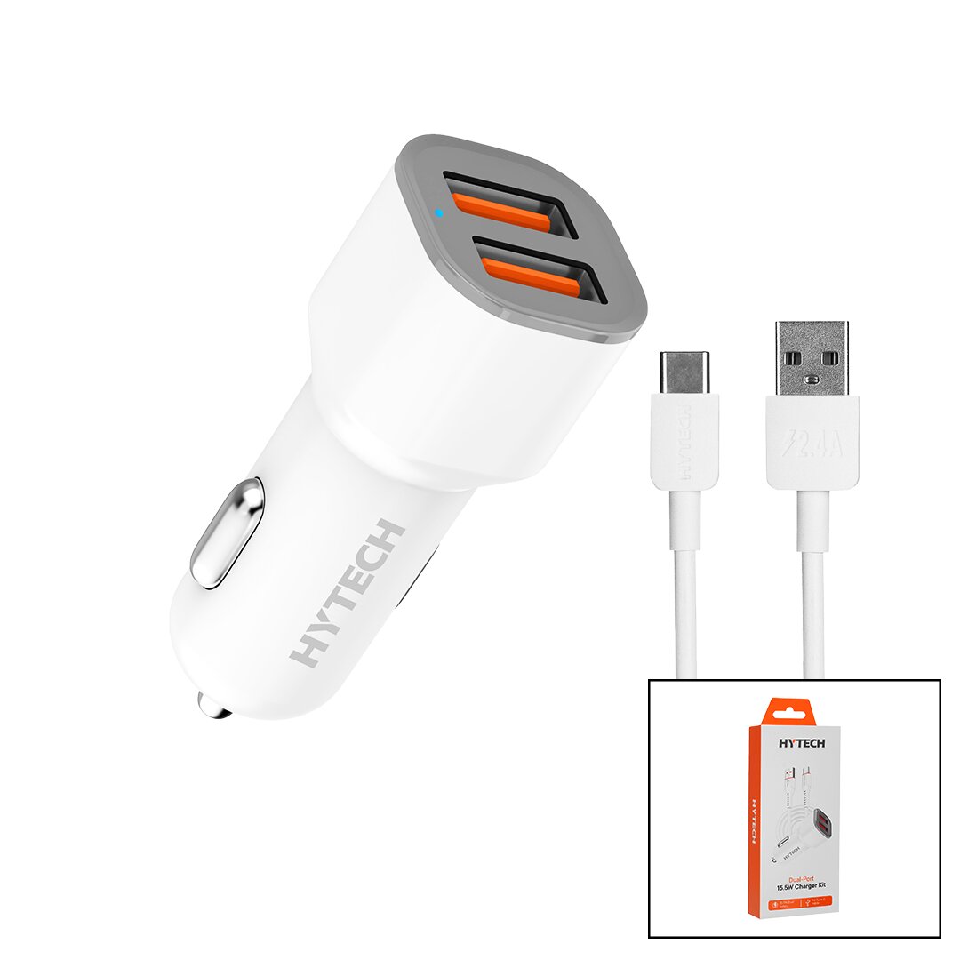 TYPE-C - KABLOLU  OTO - ARAÇ ÇAKMAKLIK ŞARJ BAŞLIK SET  15.5W - 1MT KABLO  HY-X46