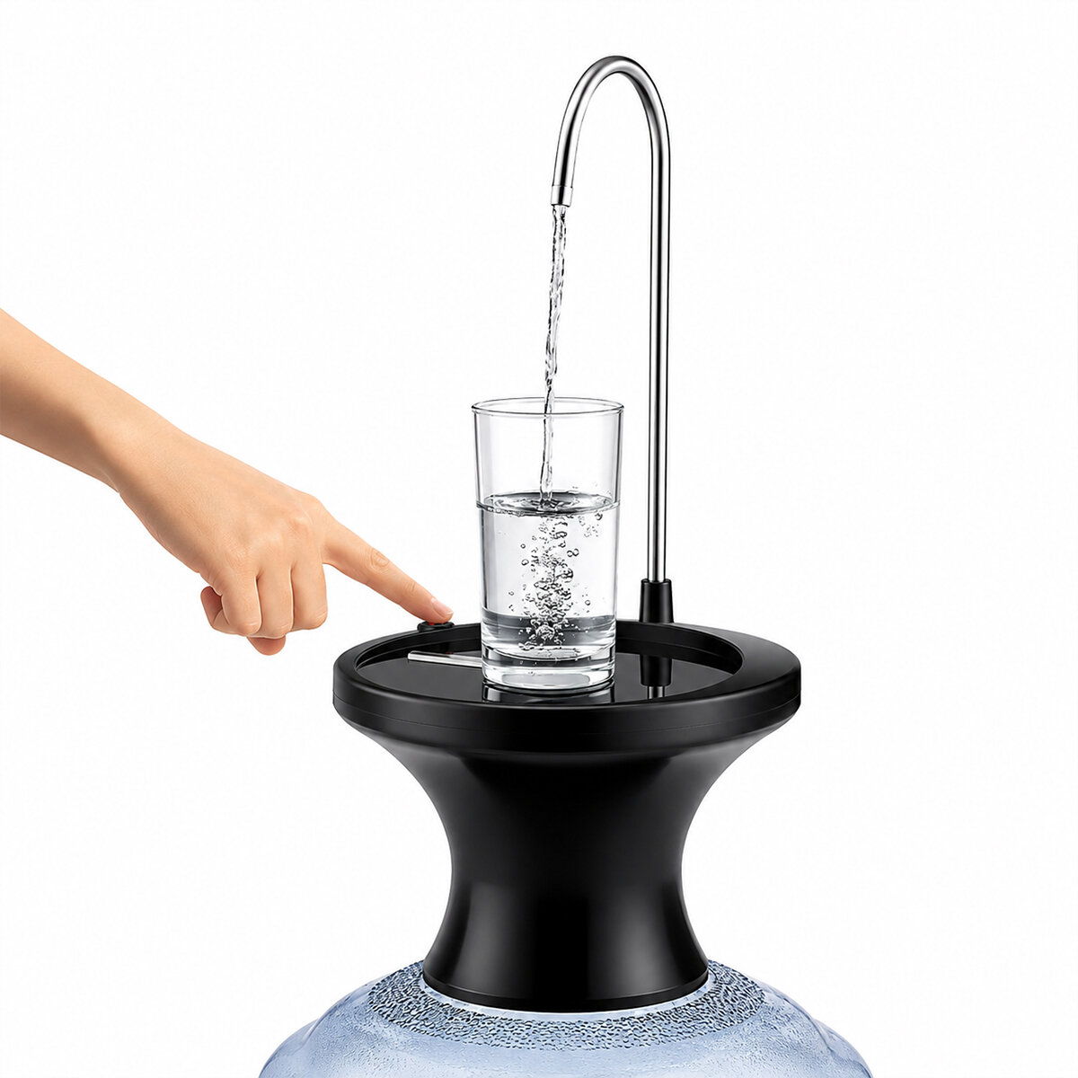 USB ŞARJLI - OTOMATİK DAMACANA SU POMPASI - STAND 360° BAŞLIK NRX-4337