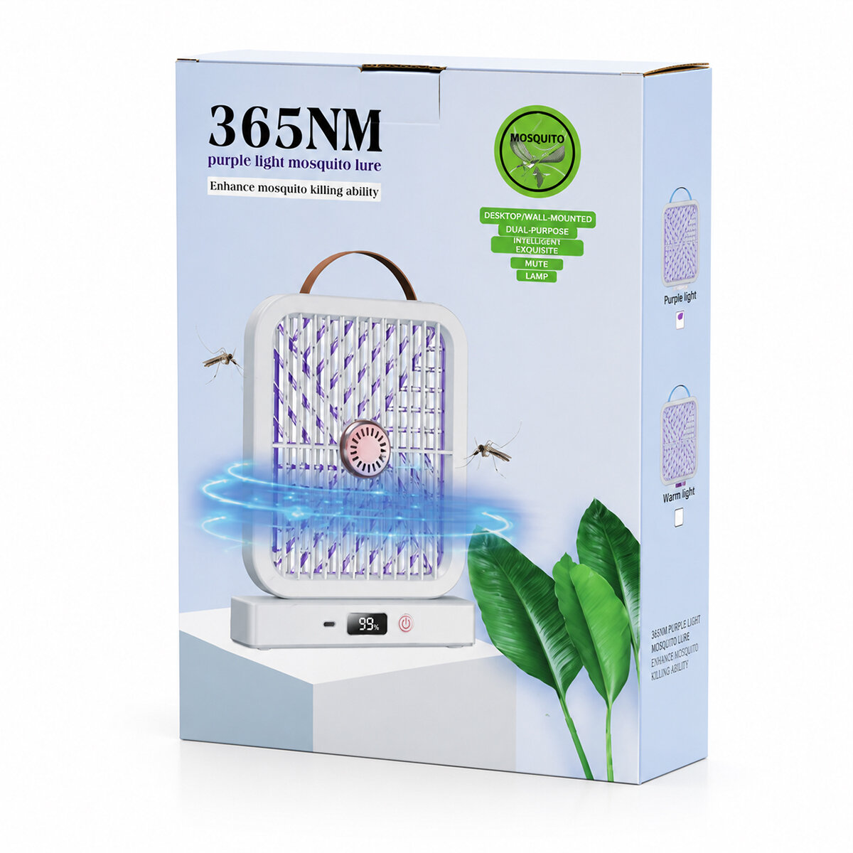 USB ŞARJLI - ELEKTRİK ÇARPMALI - DİJİTAL EKRAN ASMA APARAT - SESSİZ ÇALIŞMA UV IŞIKLI SİNEK KOVUCU HS-371