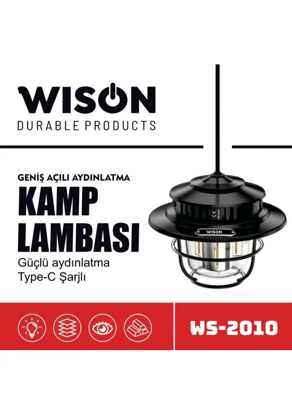 Wison WS-2010 Geniş Açılı Aydınlatma Kamp Lambası