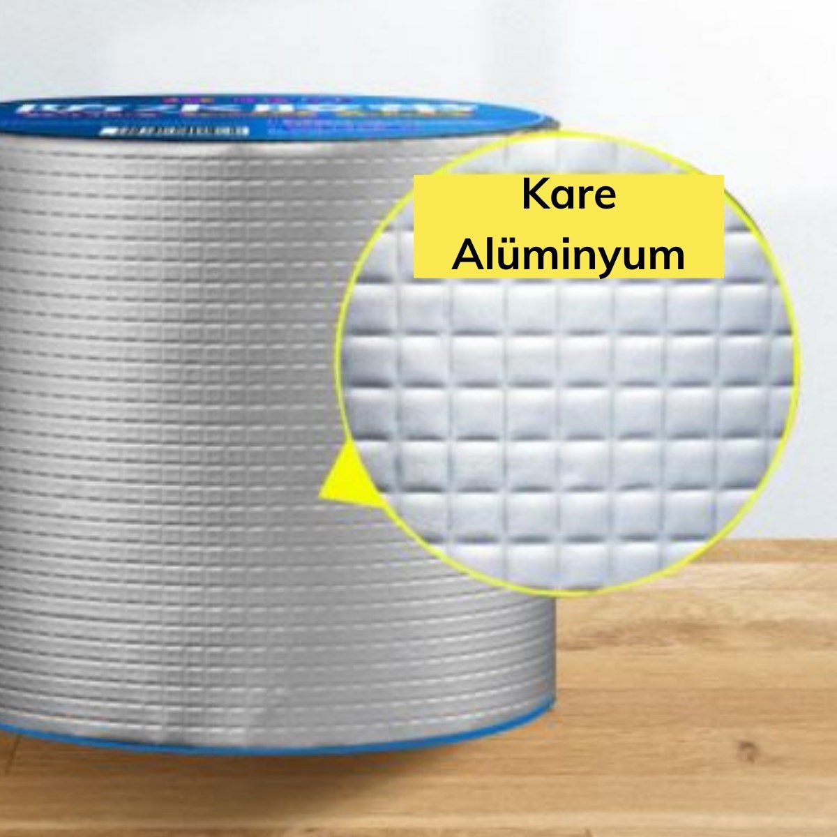 Yüksek Sıcaklık Dayanan Su Geçirmez Çatı Boru Duvar Çatlak Onarıcı Yapışkan Bant Folyo 10 cm
