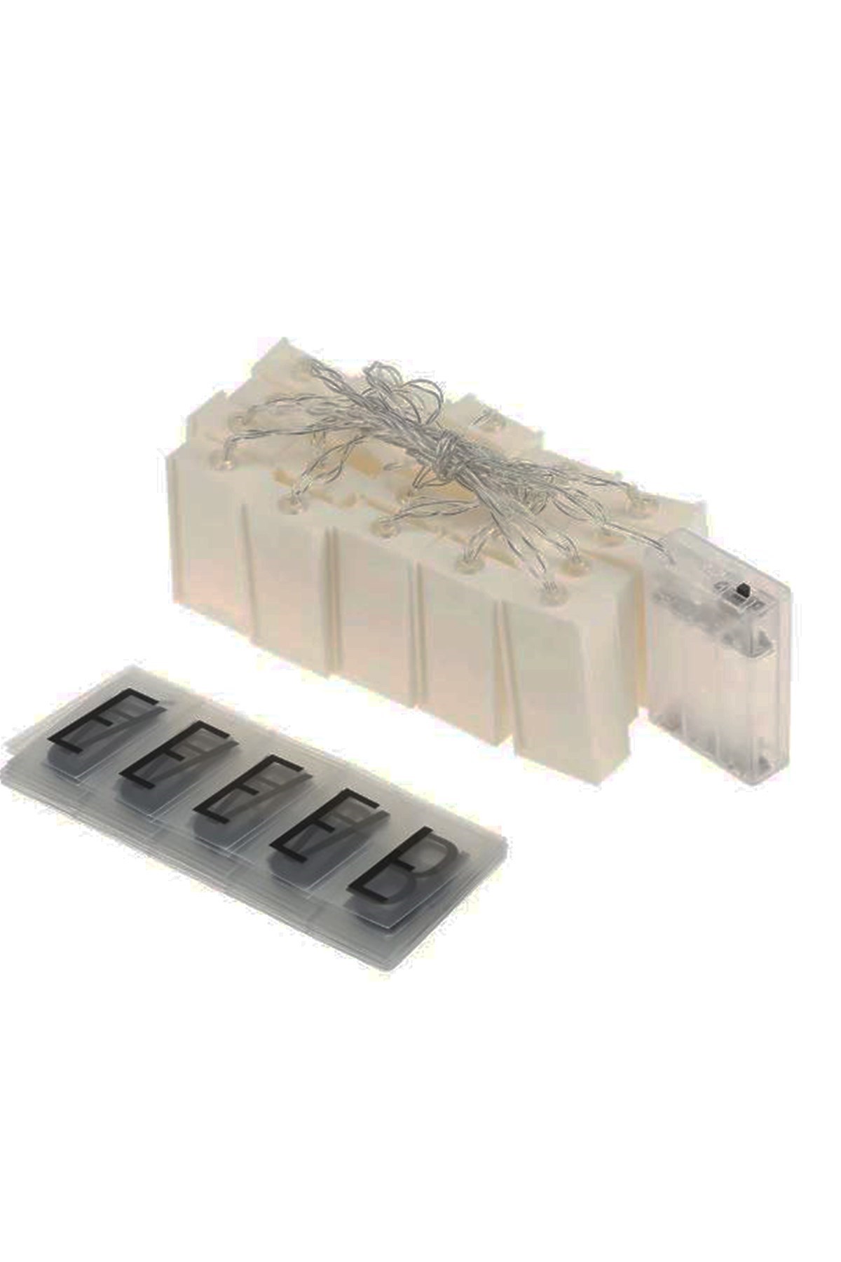 10'lu Lightbox Işıklı Harf Mesaj Panosu Dekoratif Harf Işık Zinciri