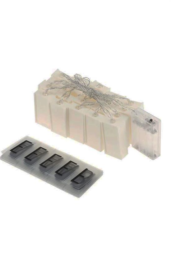 10'lu Lightbox Işıklı Harf Mesaj Panosu Dekoratif Harf Işık Zinciri