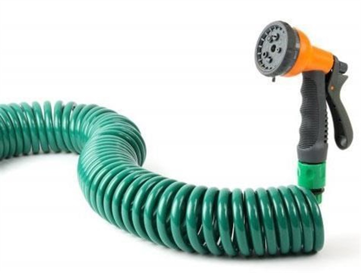 30 Metre Spiral Hortum + 4 Fonksiyonlu Özel Sulama Tabancası