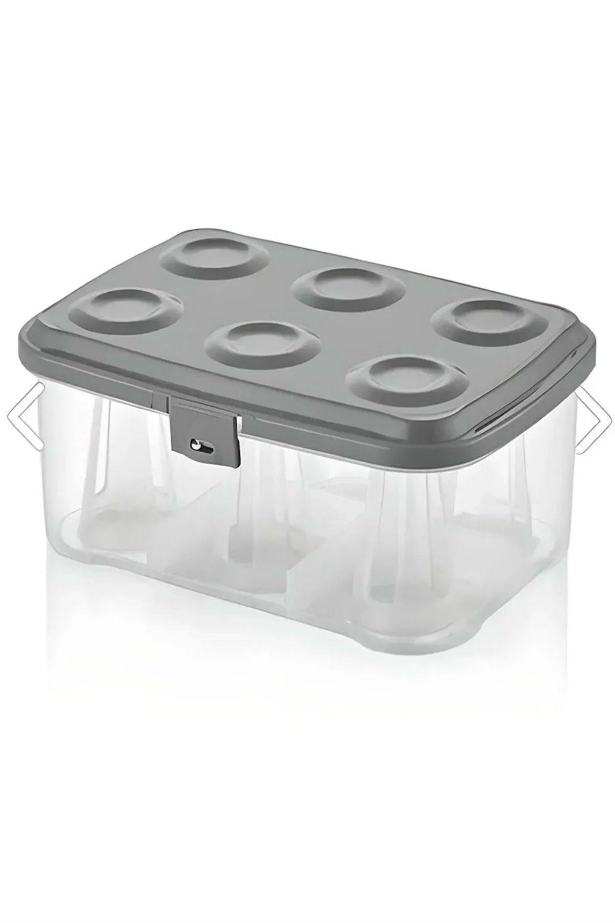 6 lı Çay Bardağı Taşıma ve Saklama Kutusu Piknik Tipi Bardak Kırılma Önleyici