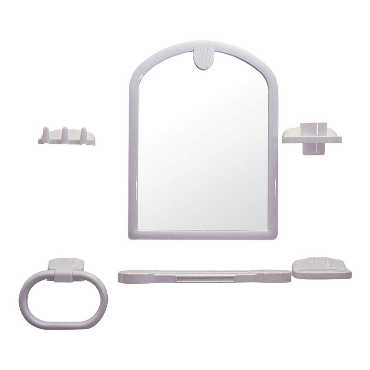 6 Parça Büyük Kubbeli Banyo İçin Ayna Seti