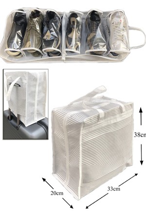 Ayakkabı Hurcu Taşınabilir Fermuarlı Ayakkabı Düzenleyici Organizer