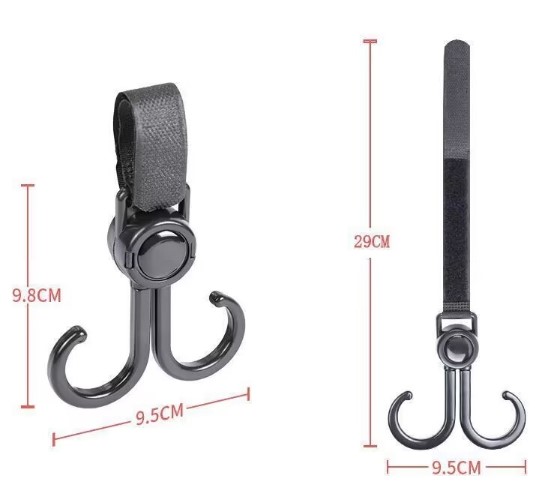 Bisiklet ve Bebek Arabası 2 Kancalı Cırtlı Askı