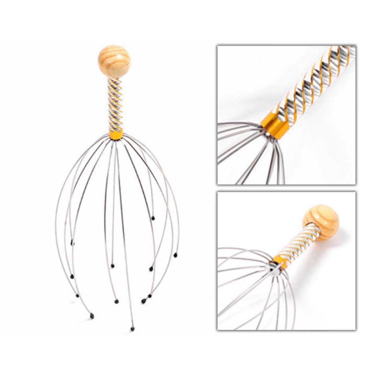 Bokoma Yumuşak Uçlu Pratik Rahatlatıcı Kafa Kaşıma Teli ve Masaj Aleti