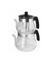 CAM ÇAYDANLIK SETİ 1200/2400ML