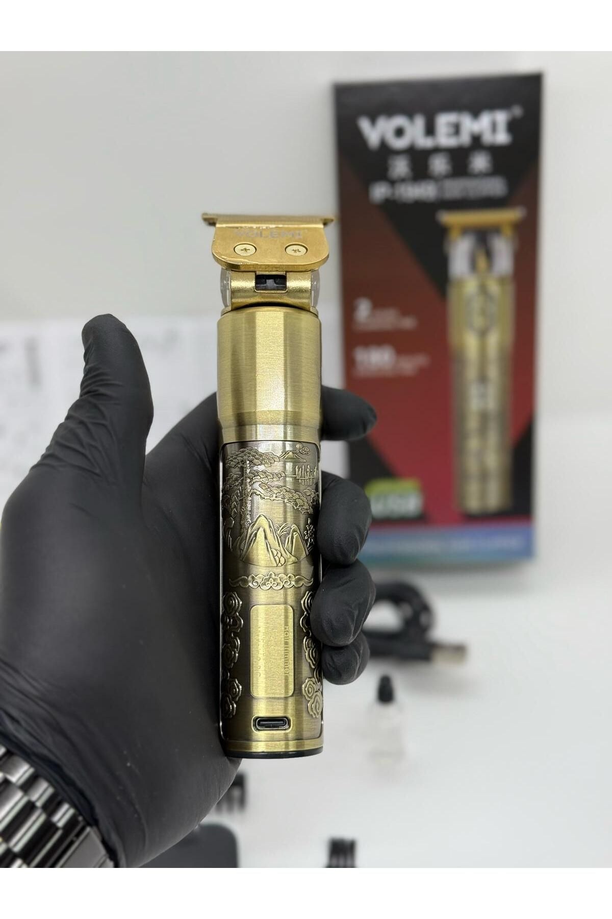 Dijital Göstergeli Saç Sakal Tıraş Makinesi - Sıfıra Yakın - IP-1949