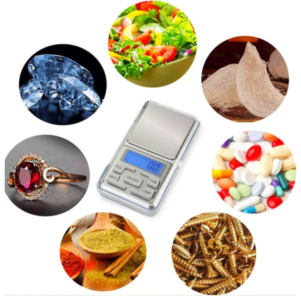 Dijital Hassas Elektronik Cep Terazi Tartı 500 Gr 0.01 Gr Hassasiyet