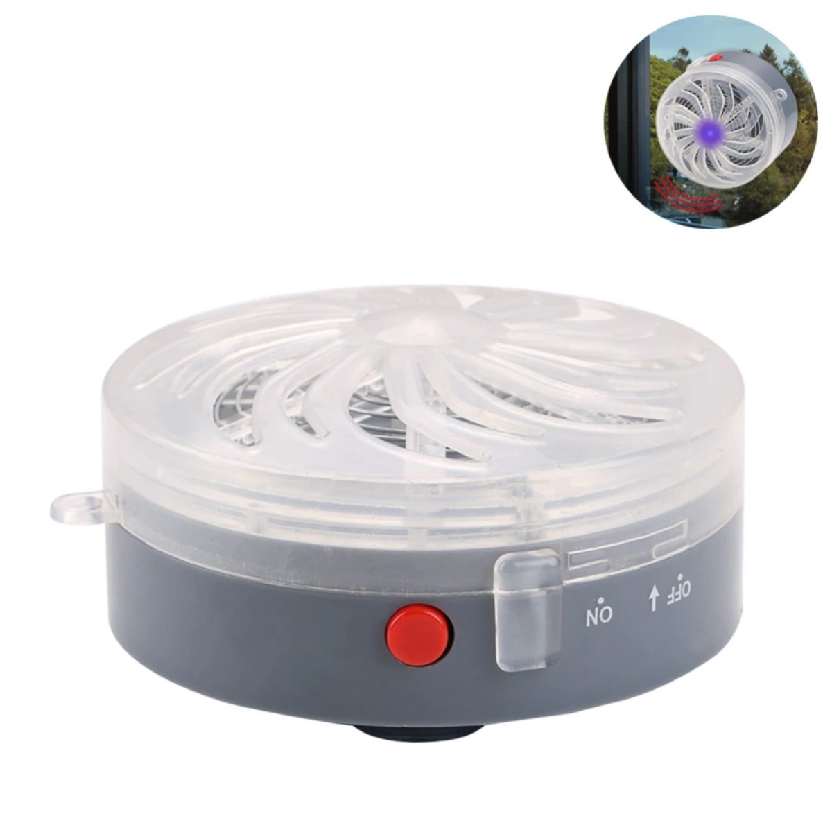 Güneş Enerjili Solar Vantuzlu Sinek Kıran Sivrisinek Kovucu Cihaz