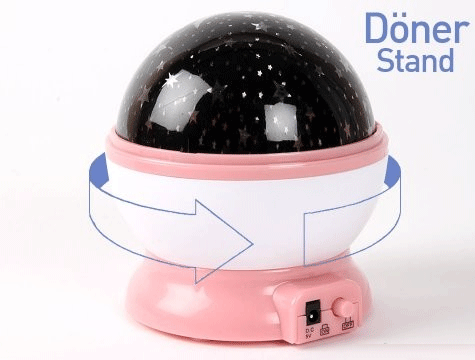 Hareketli Gökyüzü Projeksiyon Lambası