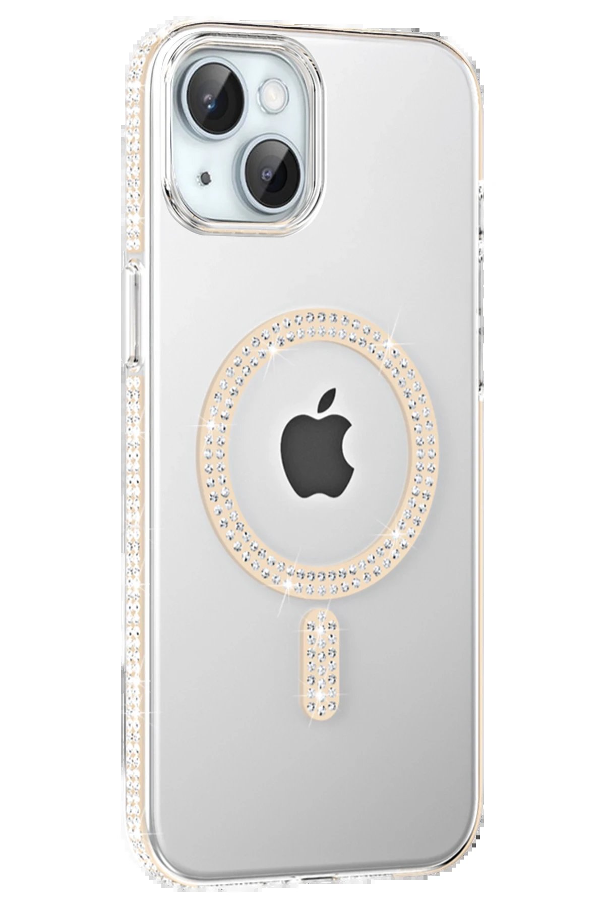 Joko Apple iPhone 14 Move Taşlı Magsafe Kapak - Pembe