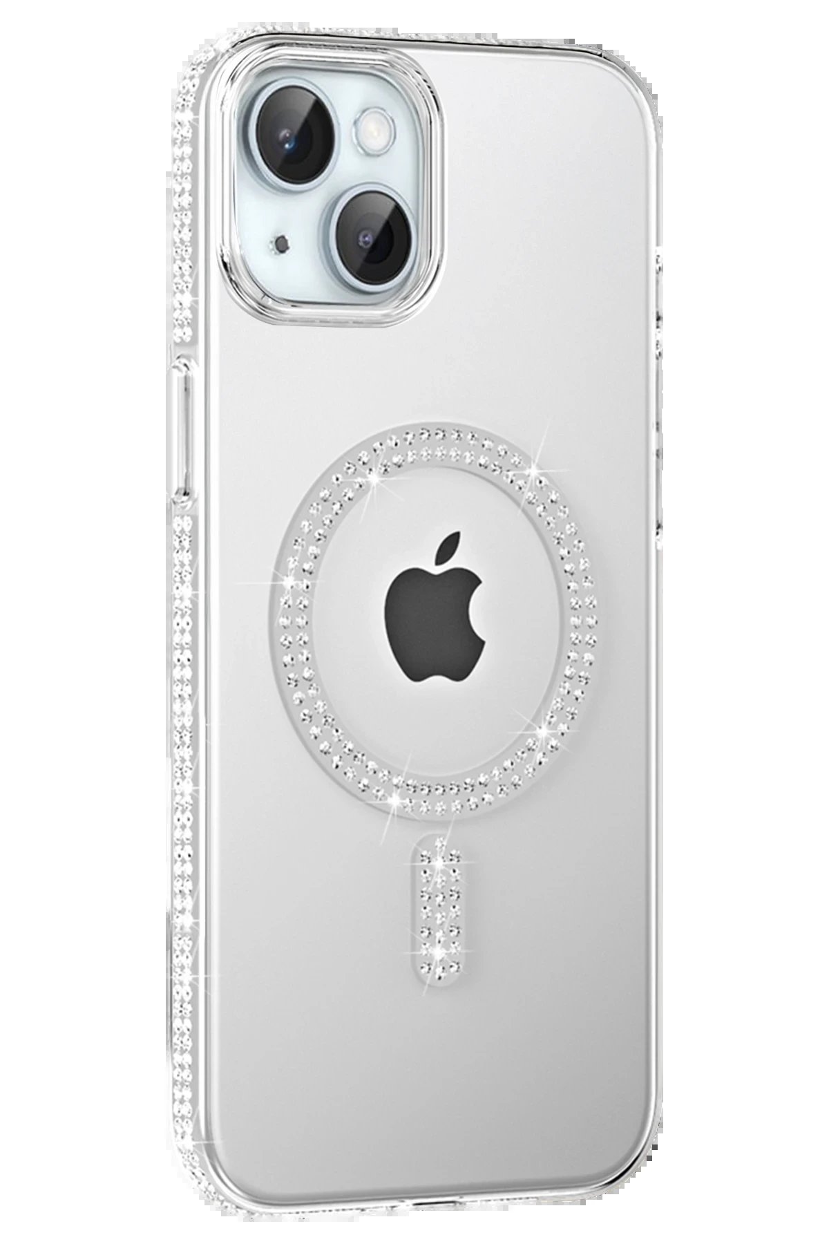 Joko Apple iPhone 14 Move Taşlı Magsafe Kapak - Natural Grey