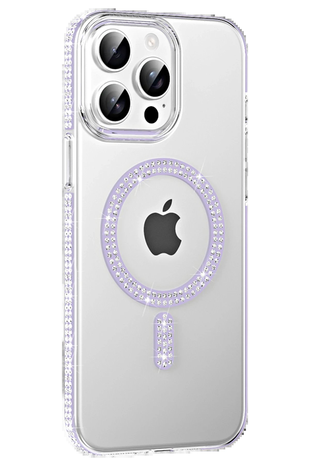 Joko Apple iPhone 15 Pro Move Taşlı Magsafe Kapak - Lila