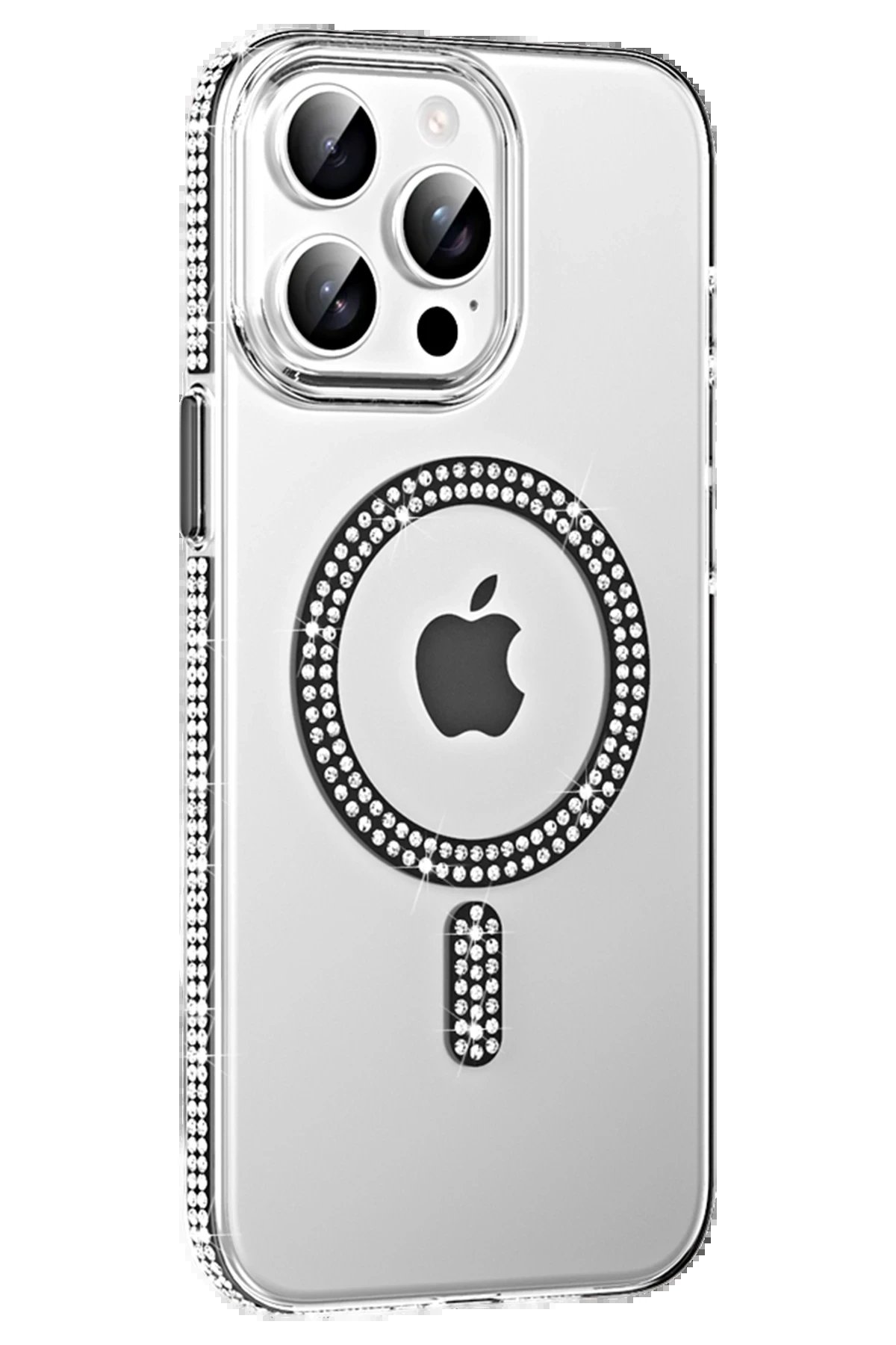 Joko Apple iPhone 15 Pro Move Taşlı Magsafe Kapak - Siyah