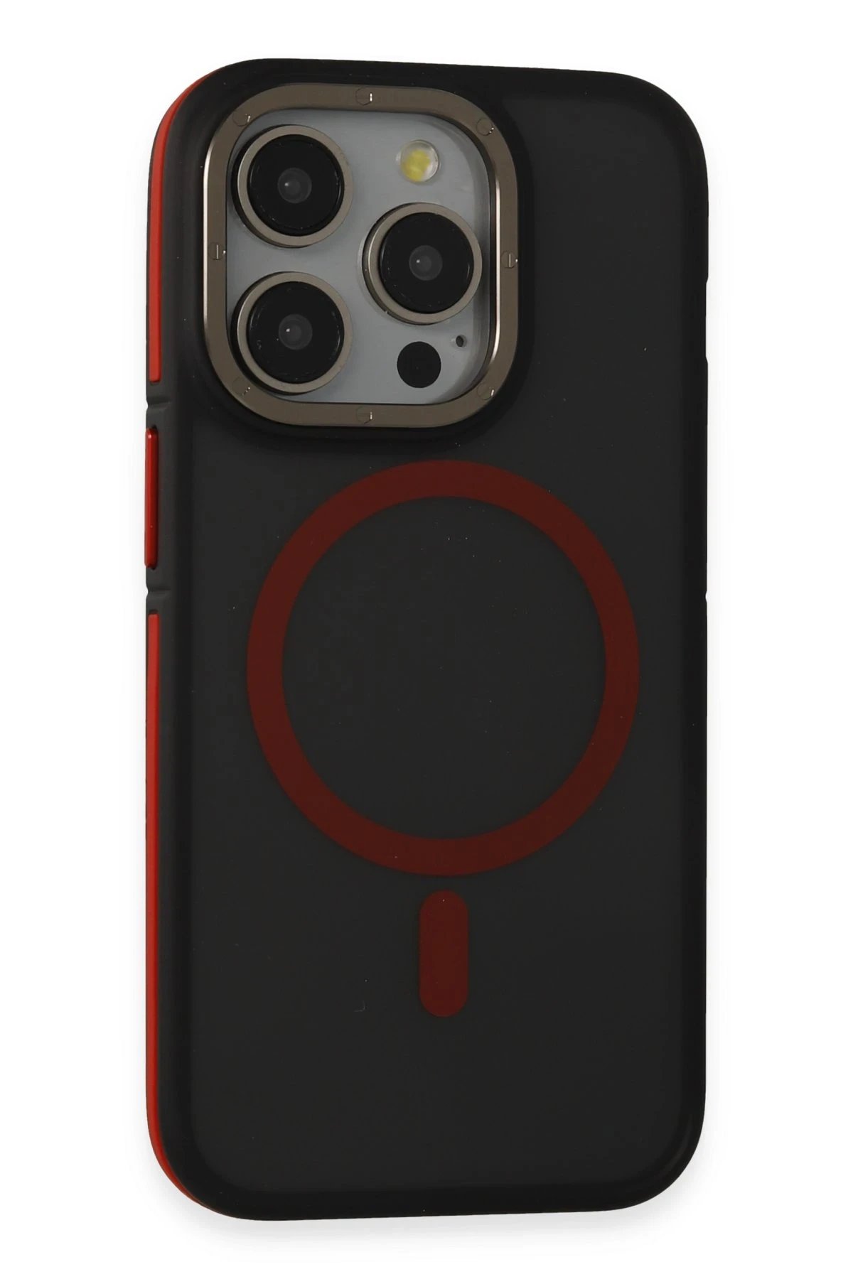 Joko iPhone 14 Pro Kılıf Rocky Magsafe Kapak - Siyah-Kırmızı