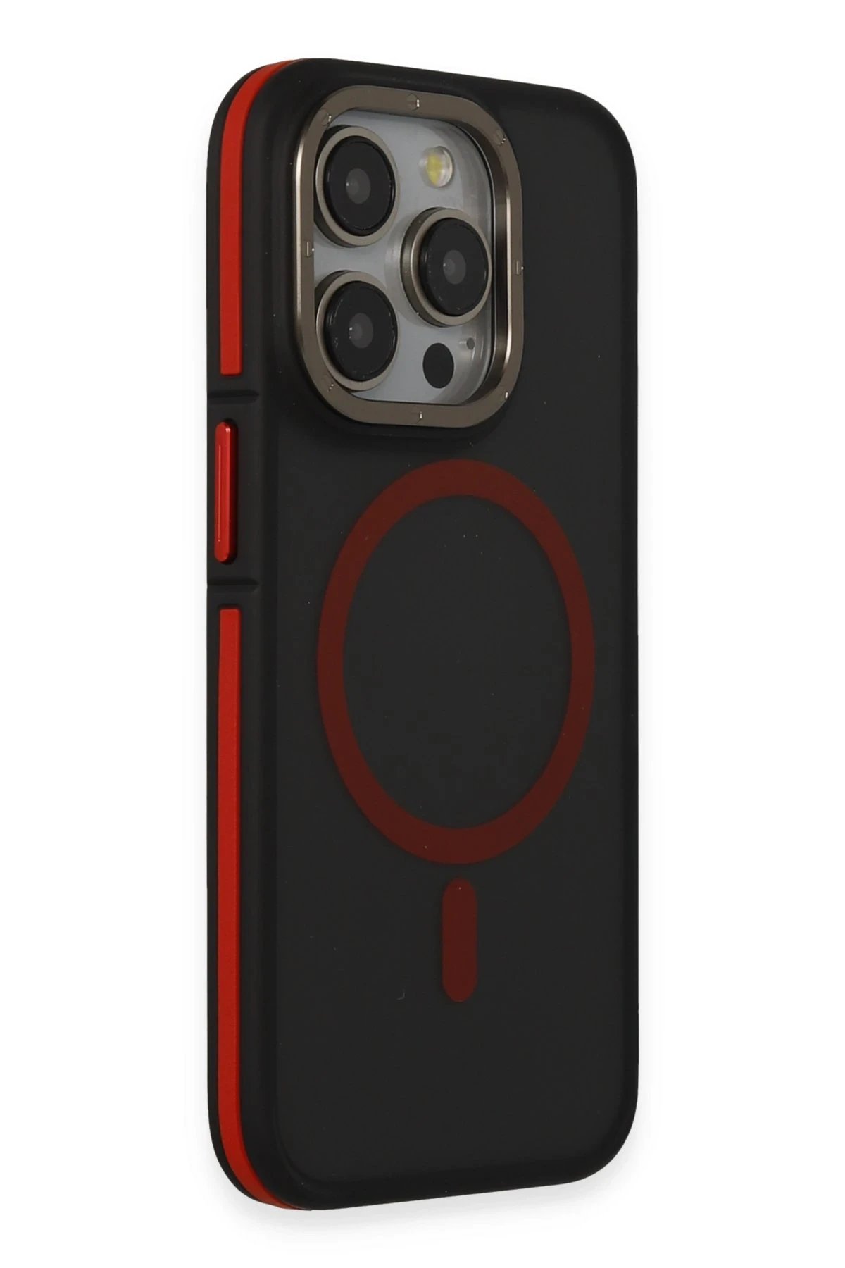 Joko iPhone 14 Pro Max Kılıf Rocky Magsafe Kapak - Siyah-Kırmızı