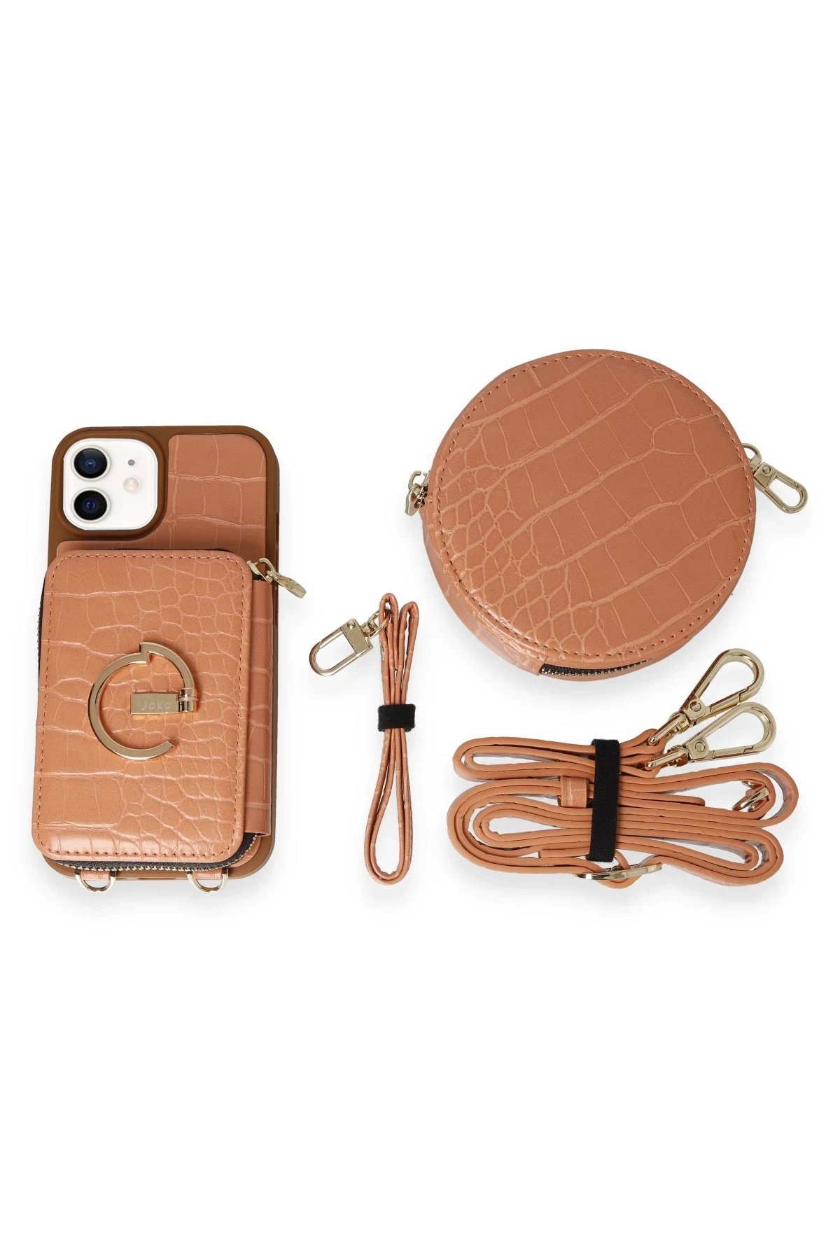 Joko iPhone 11 Kılıf Ermes Kapak - Açık Kırmızı