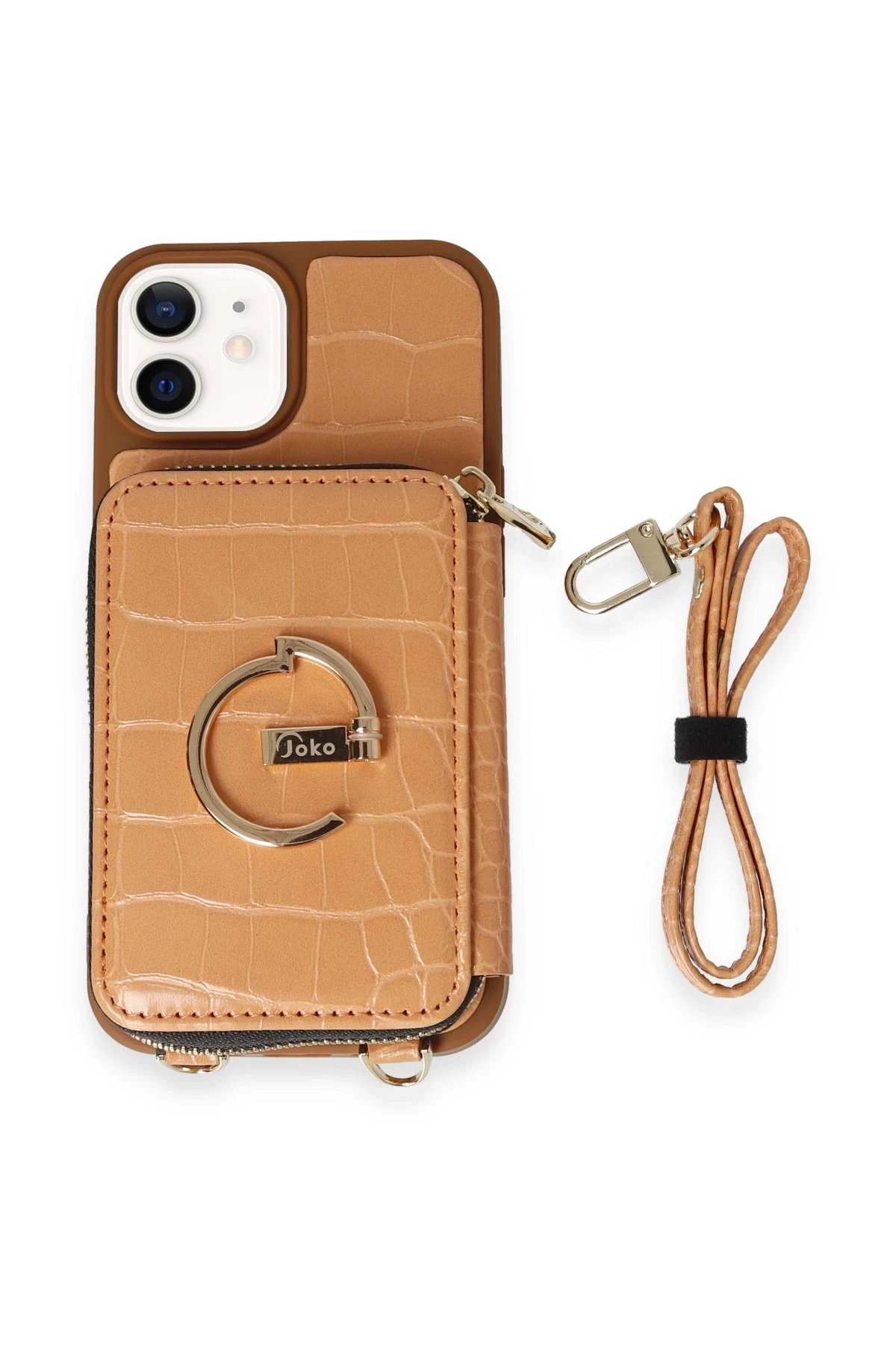 Joko iPhone 11 Kılıf Ermes Kapak - Açık Turuncu