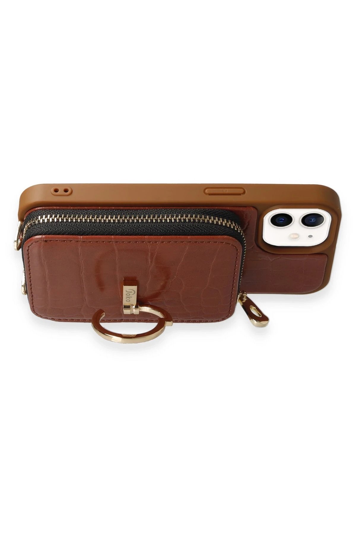 Joko iPhone 11 Kılıf Ermes Kapak - Kahverengi