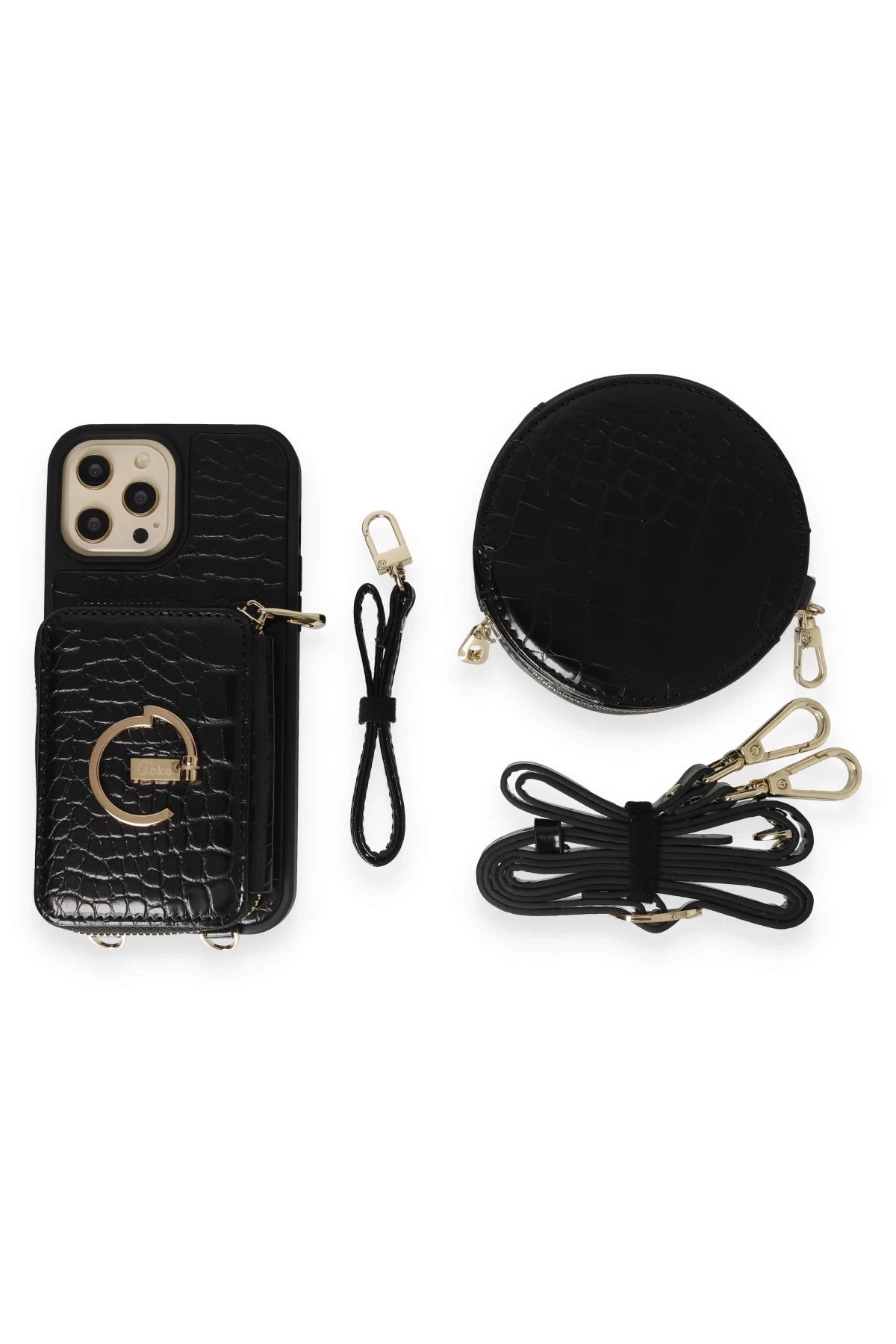 Joko iPhone 12 Pro Kılıf Ermes Kapak - Siyah