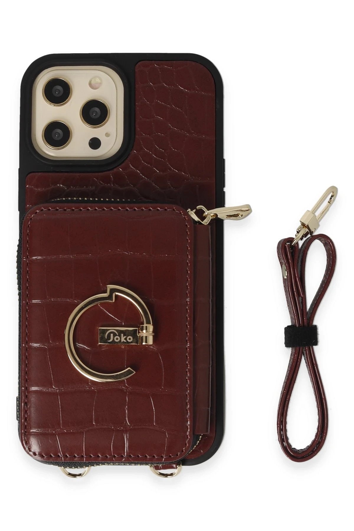 Joko iPhone 13 Pro Max Kılıf Ermes Kapak - Bordo