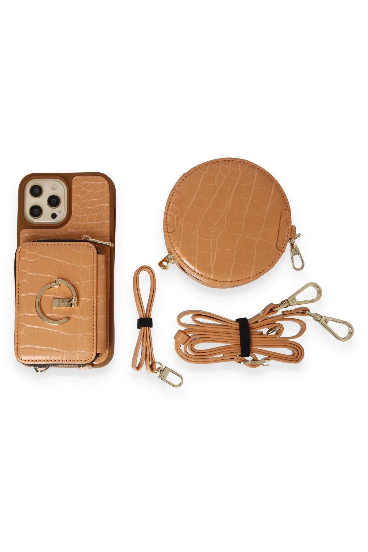 Joko iPhone 13 Pro Max Kılıf Ermes Kapak - Açık Turuncu