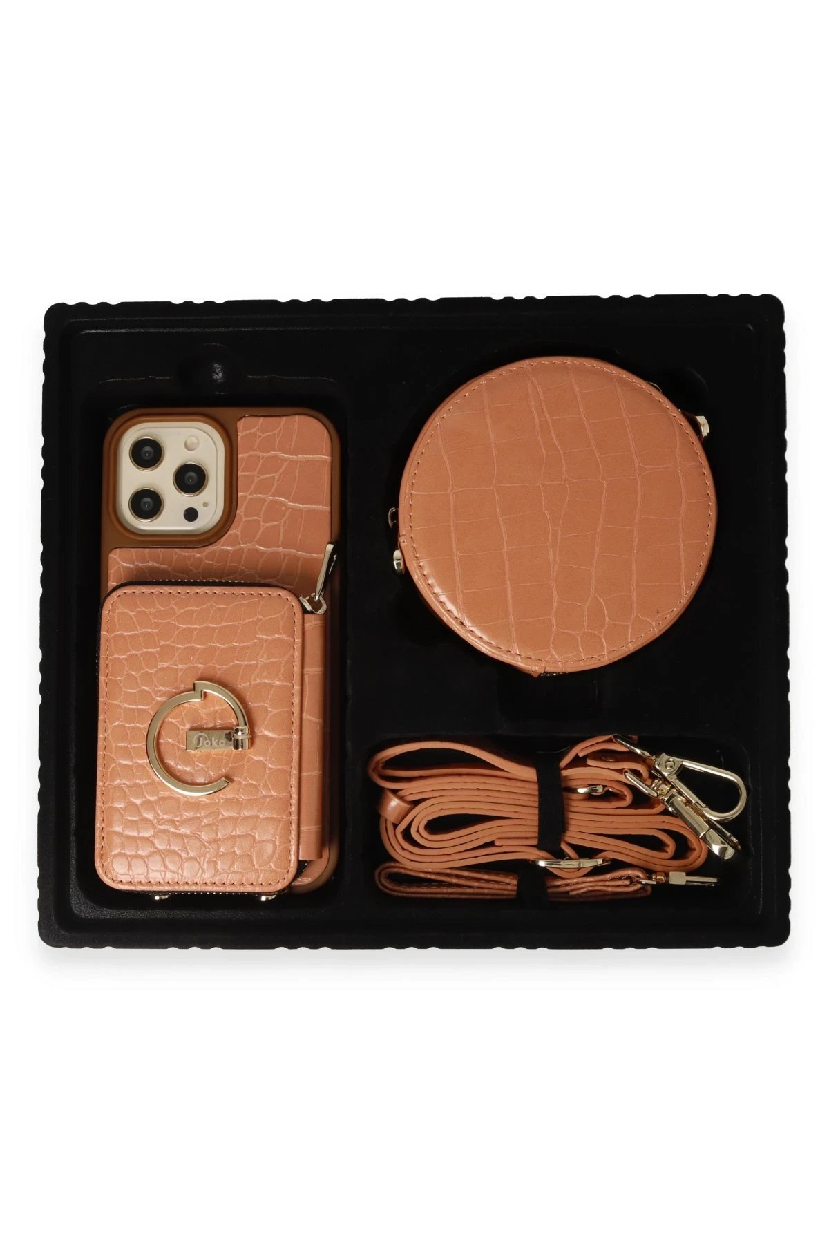 Joko iPhone 14 Pro Max Kılıf Ermes Kapak - Açık Kırmızı