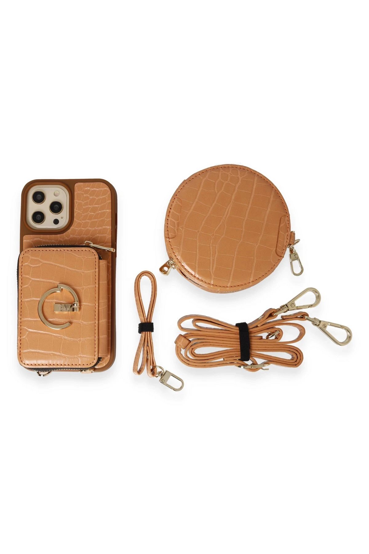 Joko iPhone 14 Pro Max Kılıf Ermes Kapak - Açık Turuncu