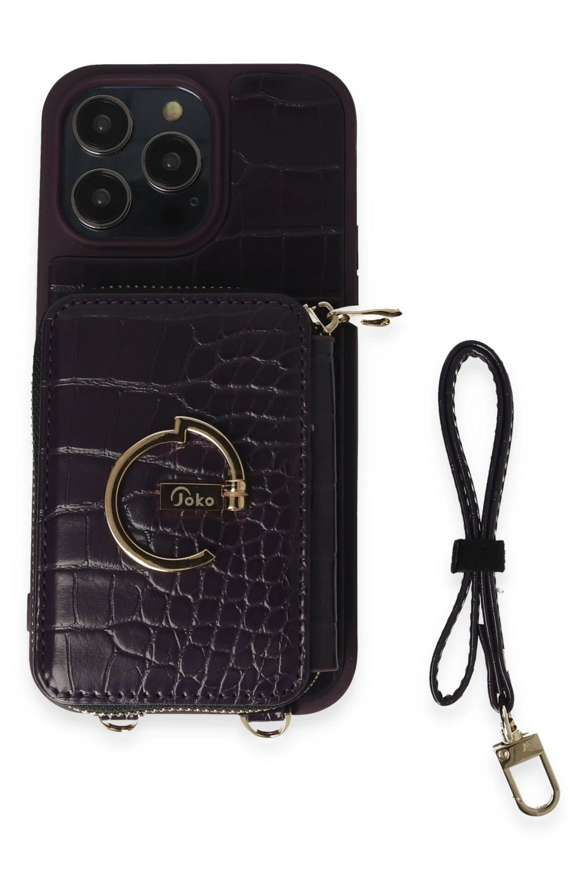 Joko iPhone 14 Pro Max Kılıf Ermes Kapak - Derin Mor