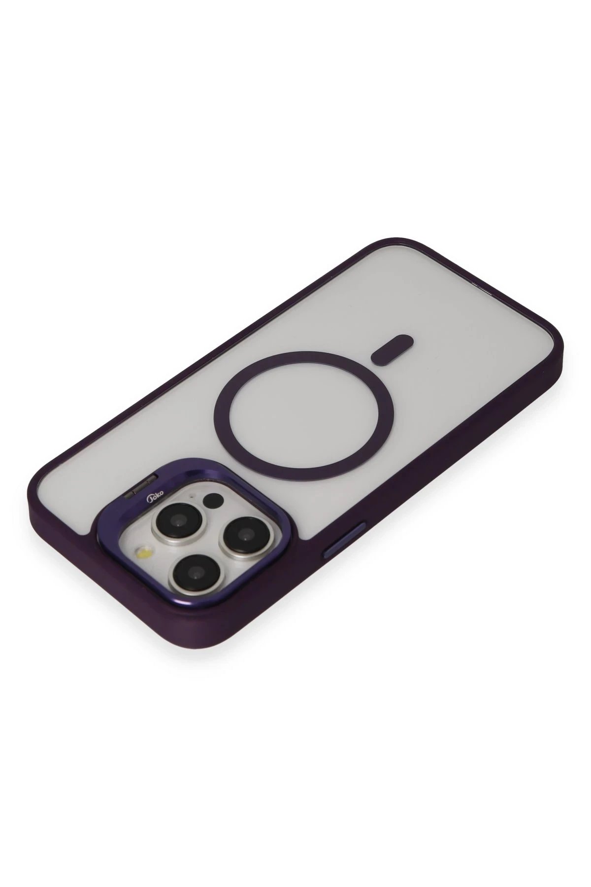 Joko iPhone 14 Pro Kılıf Roblox Lens Magsafe Standlı Kapak - Derin Mor