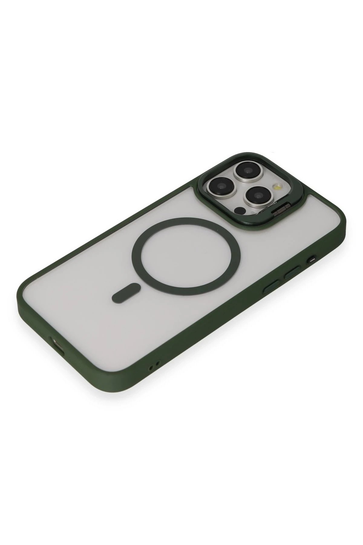 Joko iPhone 14 Pro Kılıf Roblox Lens Magsafe Standlı Kapak - Koyu Yeşil