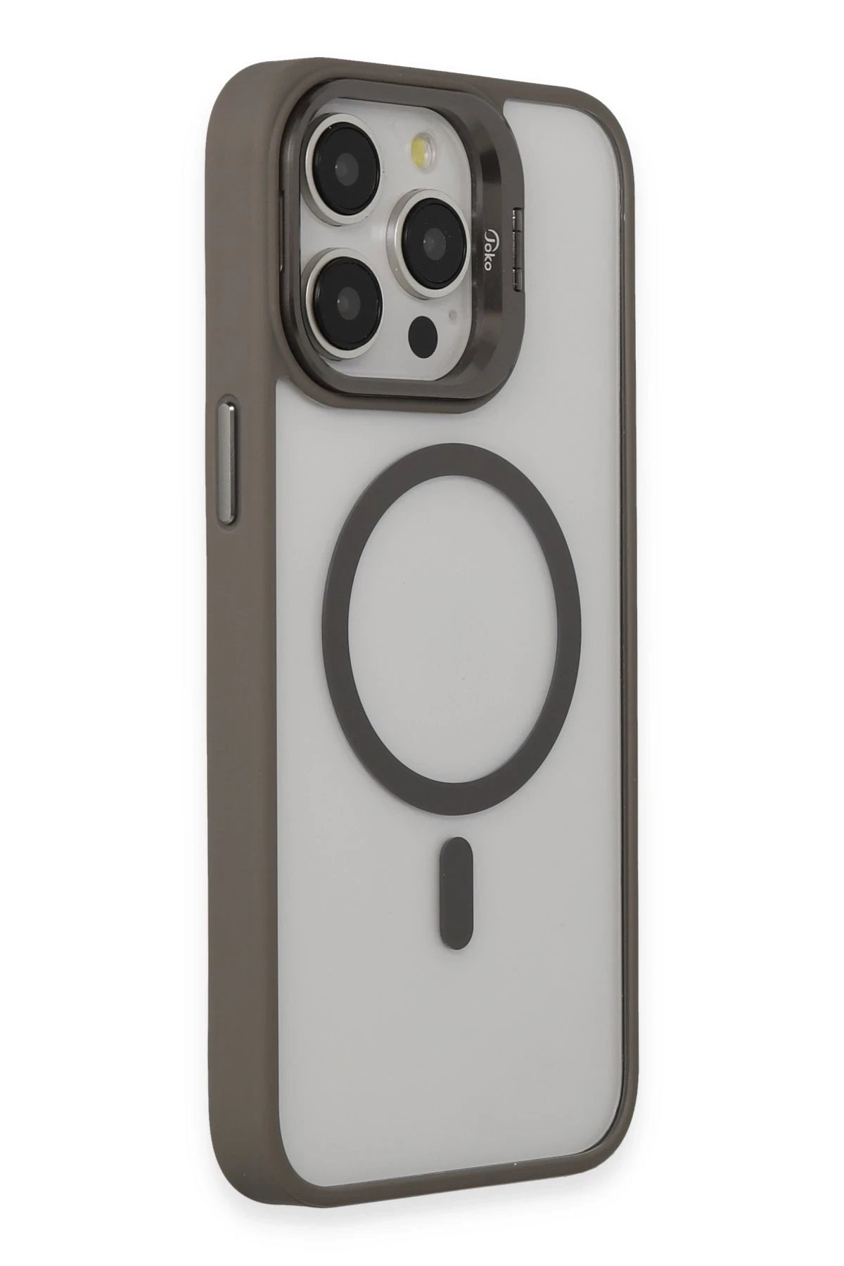 Joko iPhone 14 Pro Kılıf Roblox Lens Magsafe Standlı Kapak - Titan Gri