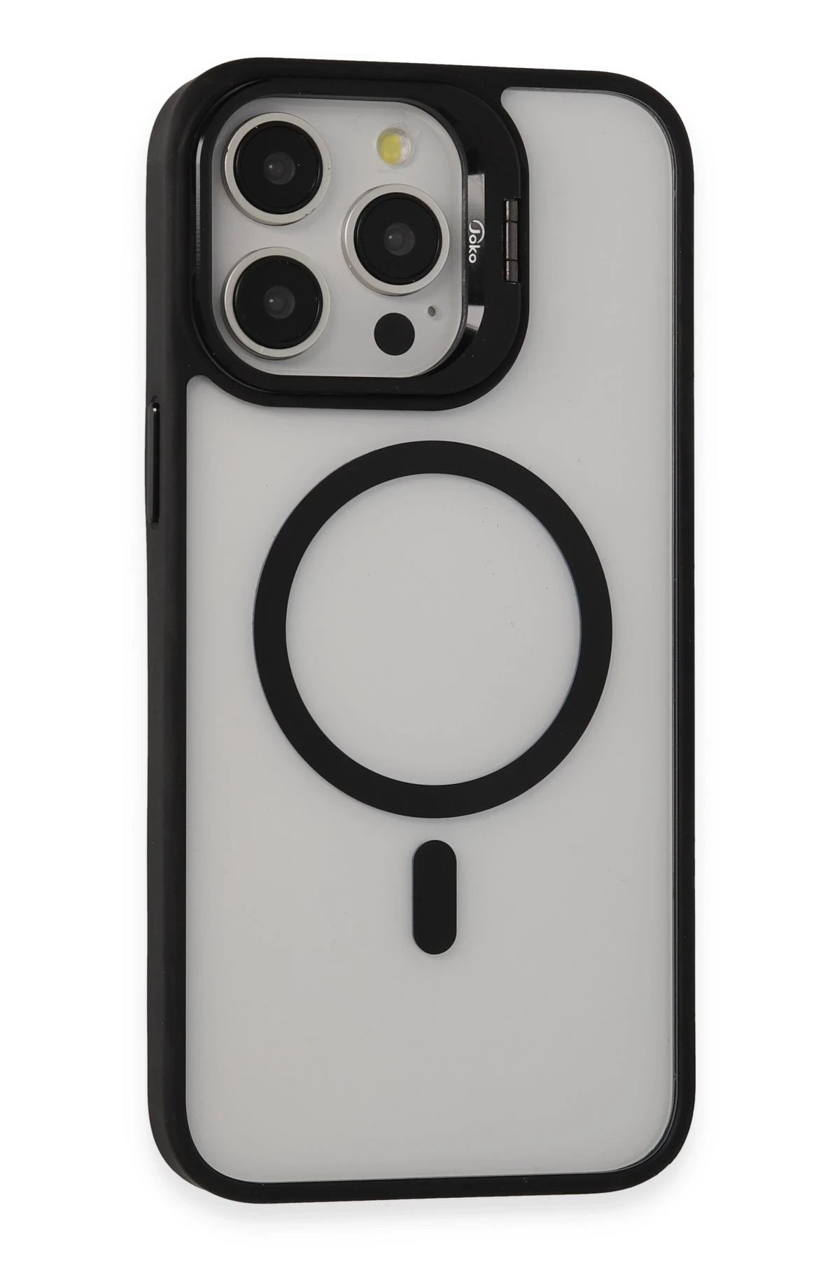 Joko iPhone 15 Pro Max Kılıf Roblox Lens Magsafe Standlı Kapak - Siyah