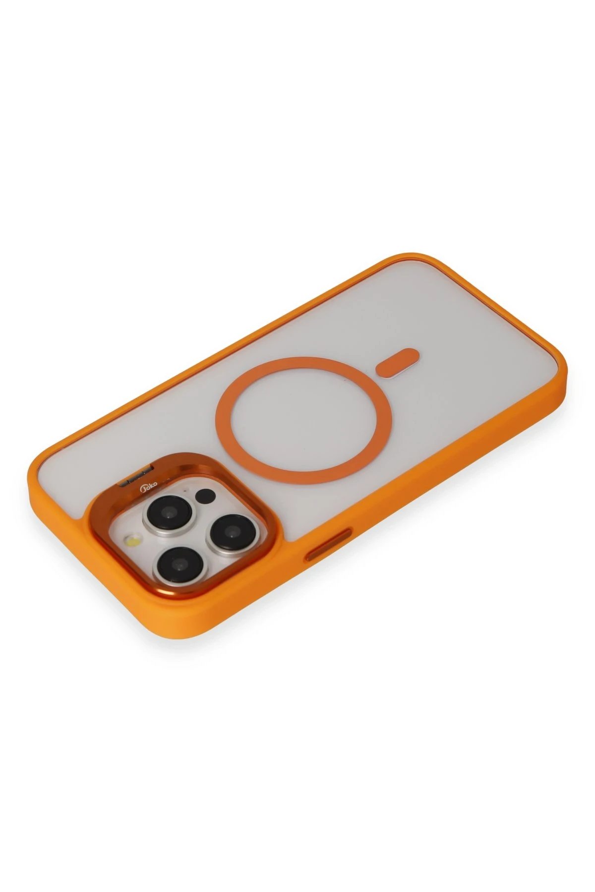 Joko iPhone 15 Pro Max Kılıf Roblox Lens Magsafe Standlı Kapak - Turuncu