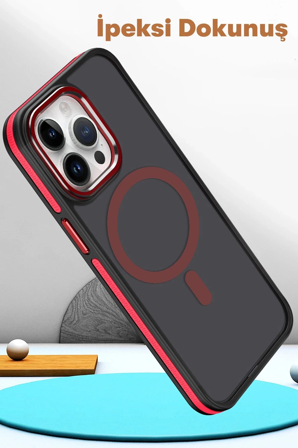 Joko iPhone 15 Pro Winner Magsafe Kapak - Derin Mor