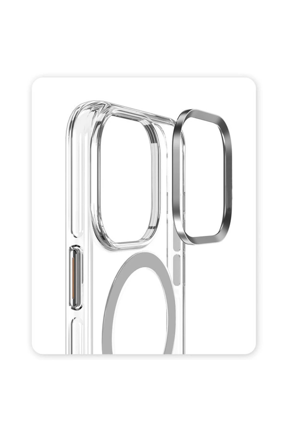 Joko iPhone 15 Pro Kılıf Crystal Magsafe Kapak - Şeffaf