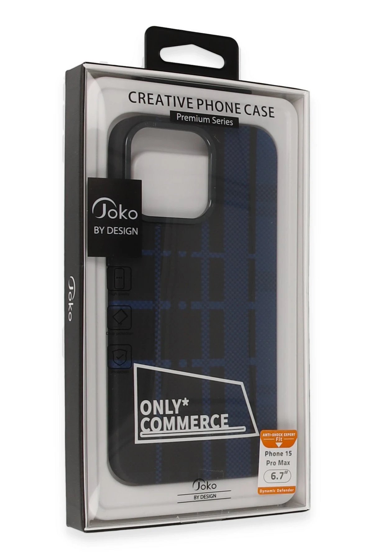 Joko iPhone 15 Pro Kılıf Taret Kapak - Mavi