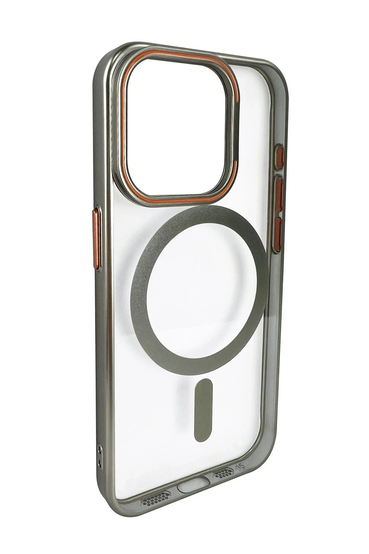 Joko iPhone 14 Pro Crown Lens Standlı Magsafe Kapak - Titan Gri