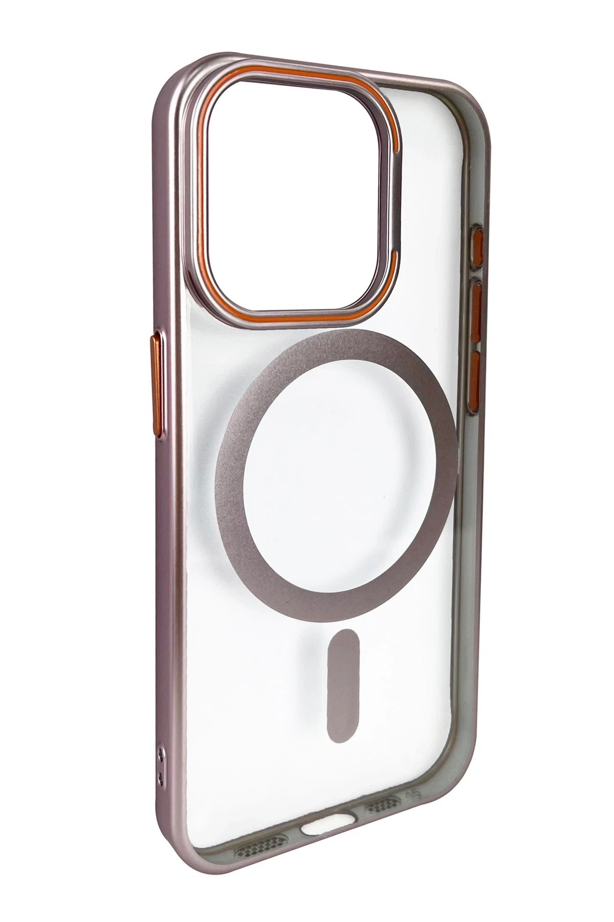 Joko iPhone 14 Pro Crown Lens Standlı Magsafe Kapak - Pembe