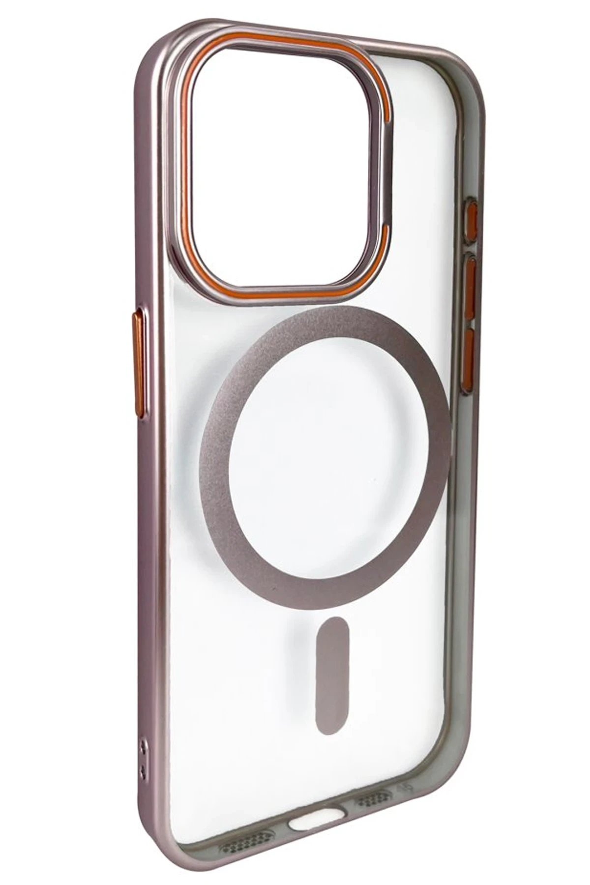 Joko iPhone 14 Pro Max Crown Lens Standlı Magsafe Kapak - Pembe