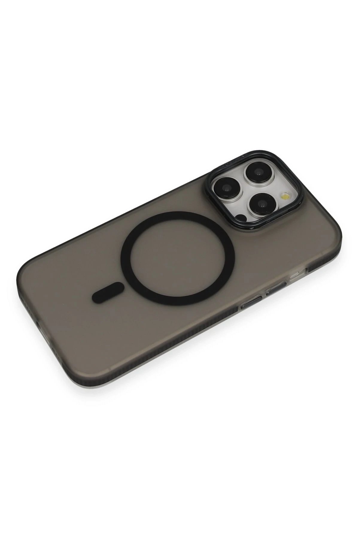 Joko iPhone 14 Pro Frost Standlı Magsafe Kapak - Siyah