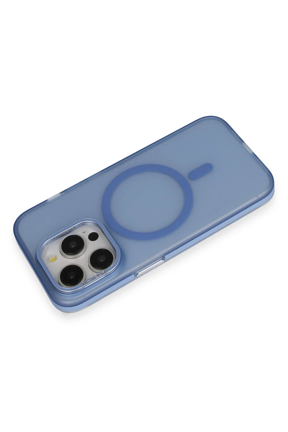 Joko iPhone 14 Pro Frost Standlı Magsafe Kapak - Sierra Blue