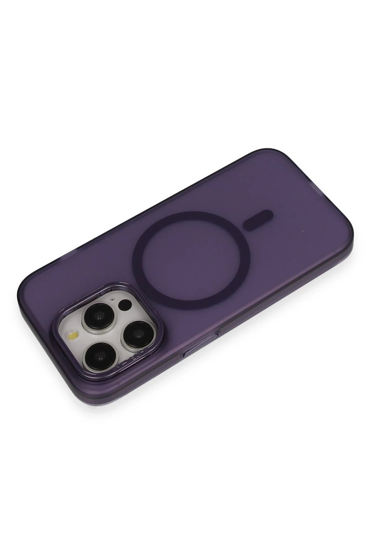 Joko iPhone 14 Pro Max Frost Standlı Magsafe Kapak - Derin Mor