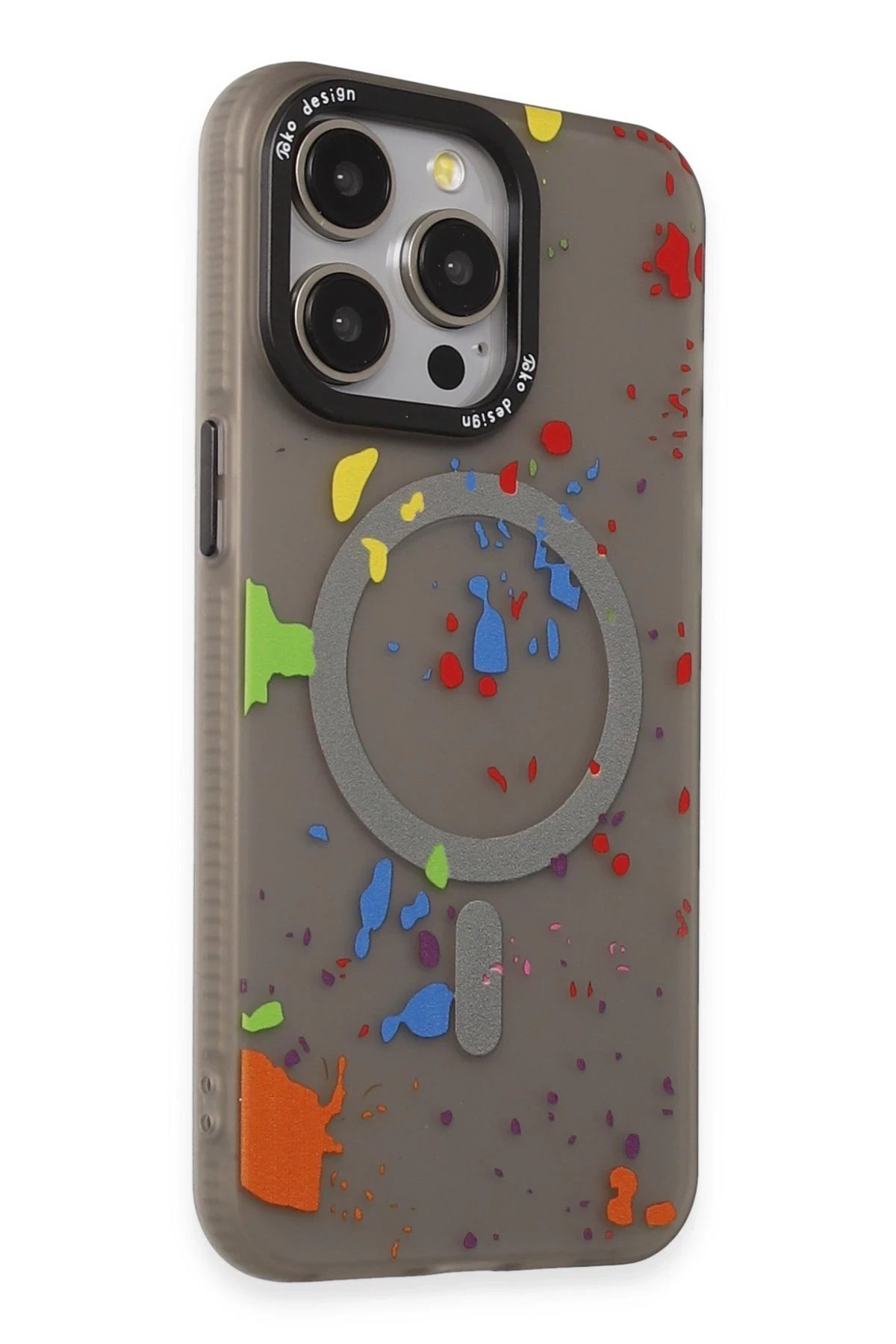 Joko iPhone 14 Pro Colorful Magsafe Kapak - Titan Gri