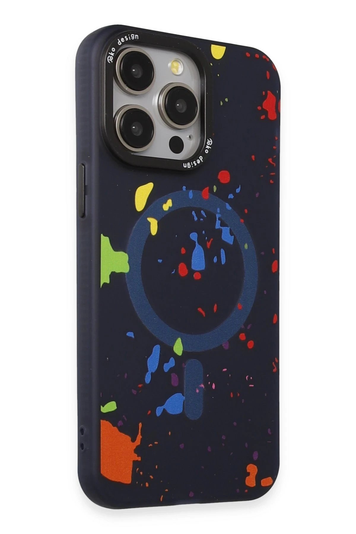 Joko iPhone 14 Pro Colorful Magsafe Kapak - Lacivert