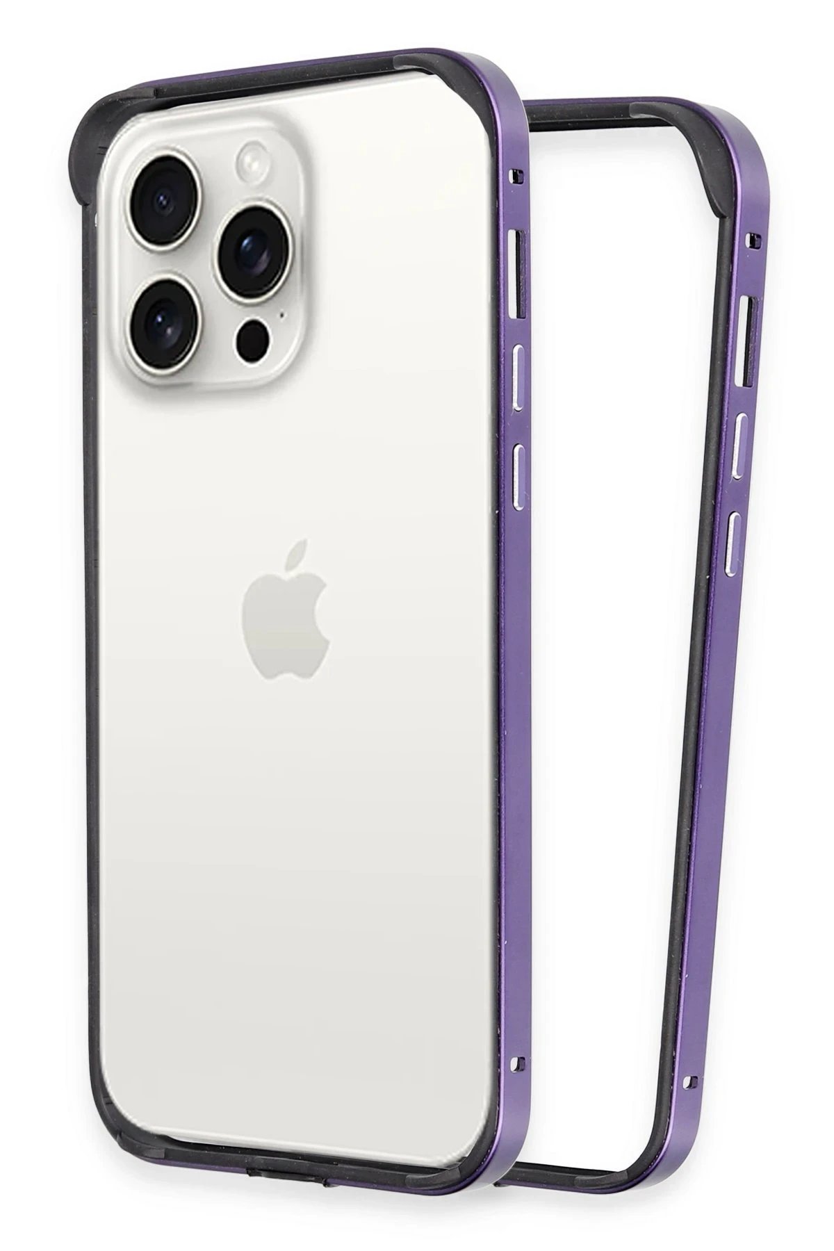 Joko iPhone 14 Pro Max Land Bumper Koruma Kapak - Derin Mor